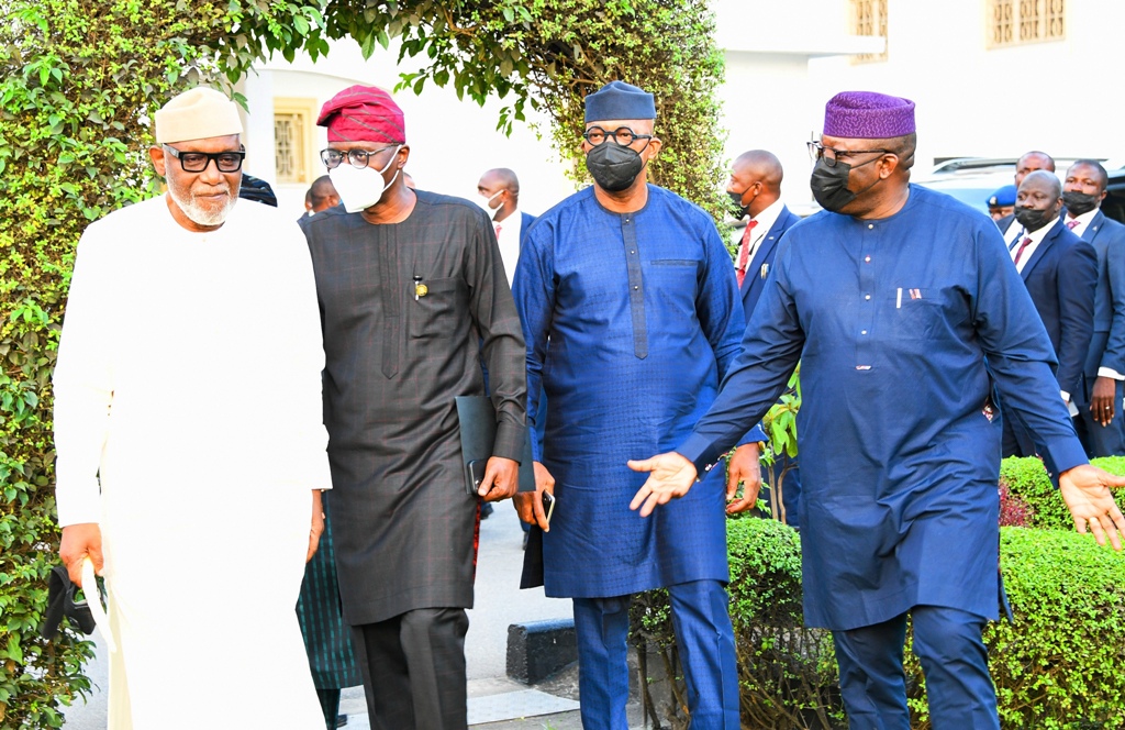 S’WEST GOVERNORS MEET IN LAGOS, DISCUSS ISSUES OF INTEREST